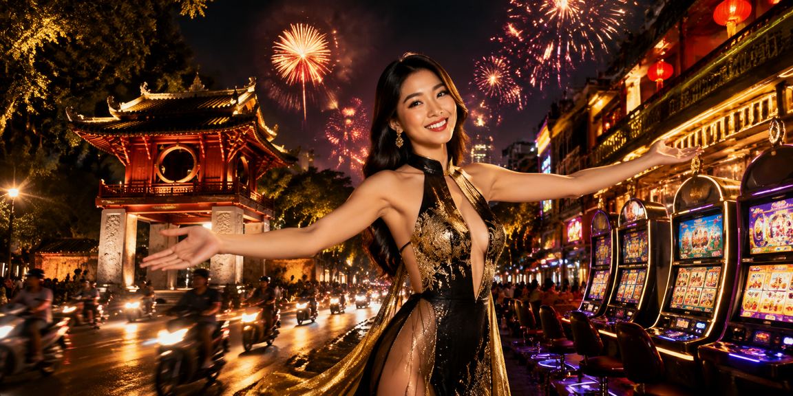 Giao diện neon hiển thị kèo trận đấu và mẹo cá cược tại Hà Nội ban đêm